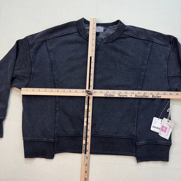 FP Movement Hatch Intercept Sweatshirt WMNS Black OB1916305 Crew Neck Maternity - Picture 11 of 16